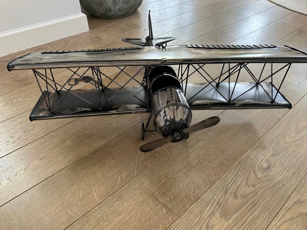 Vintage groot dubbeldekker vliegtuig, Ophalen of Verzenden