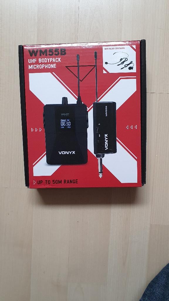 Vonyx WM55B Draadloze microfoon set, Ophalen of Verzenden, Nieuw, Overige typen, Draadloos