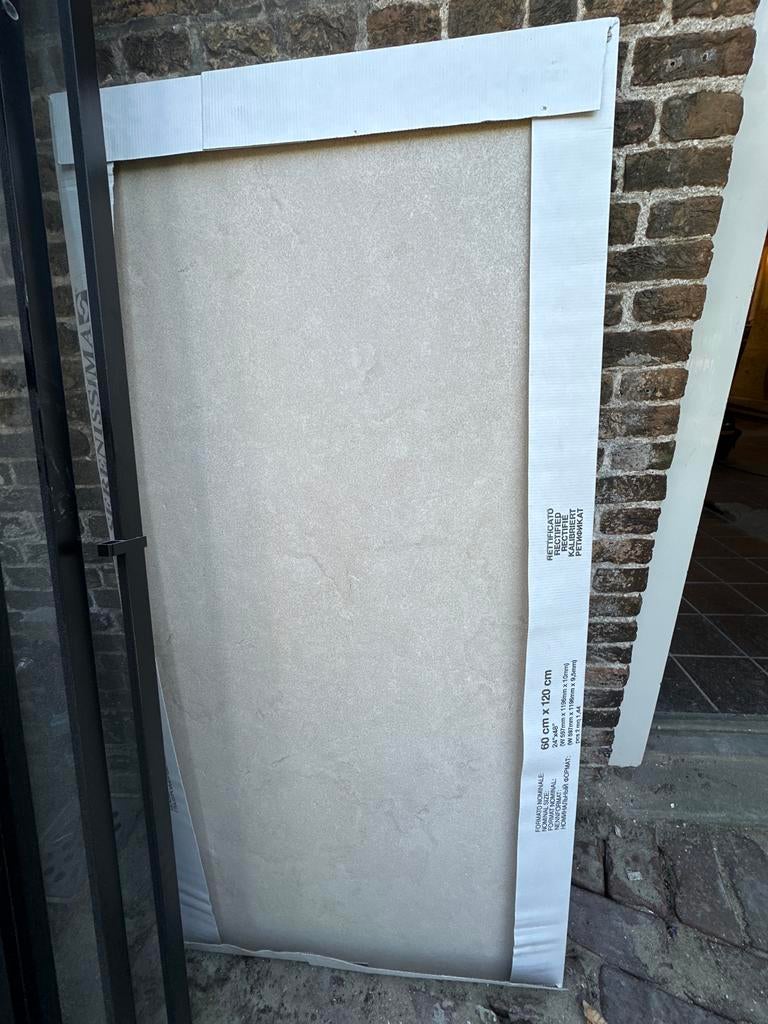 Nieuwe Badkamertegels 60x120 cm - Portland Sabbia, Ophalen, 60 cm of meer, Keramiek, Nieuw