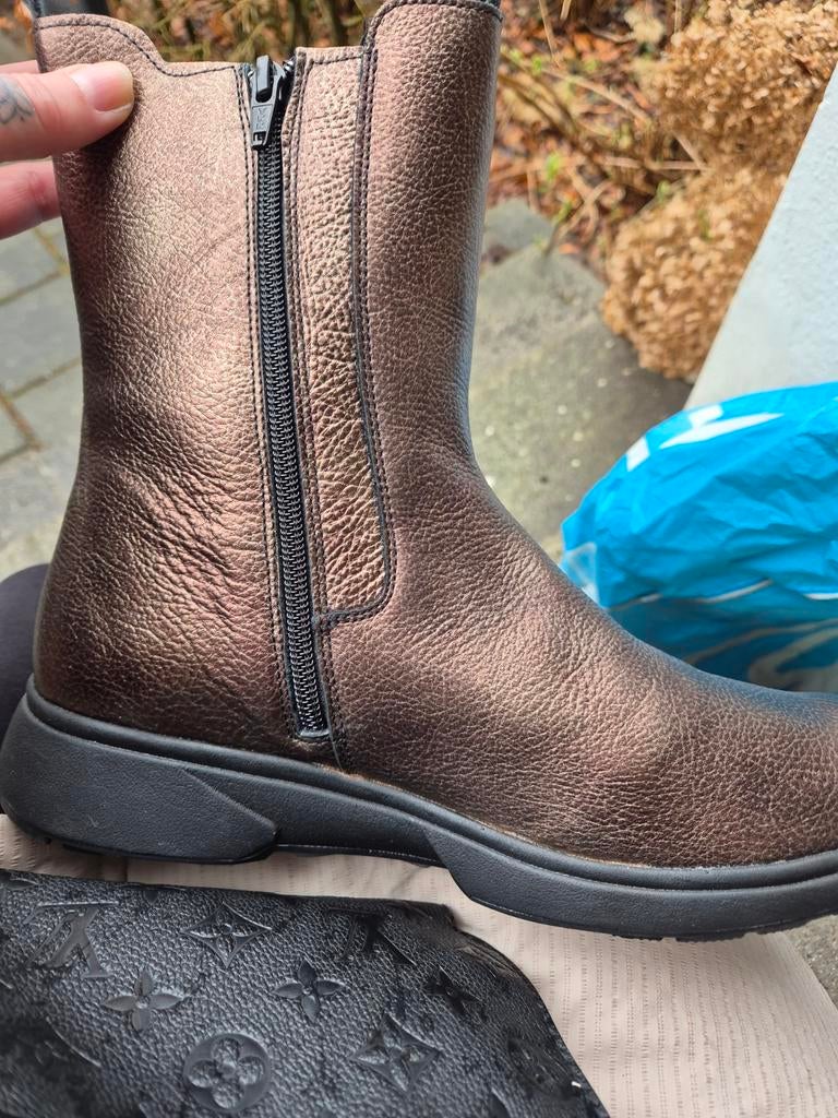 Xsensible Stretchwalker laarzen brons, Kleding | Dames, Schoenen, Zo goed als nieuw, Lage of Enkellaarzen, Overige kleuren, Ophalen of Verzenden