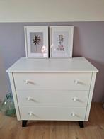 Hele mooie stevige commode wit op zwarte poten, Kinderen en Baby's, Kinderkamer | Commodes en Kasten, Gebruikt, 50 tot 70 cm, 100 cm of meer