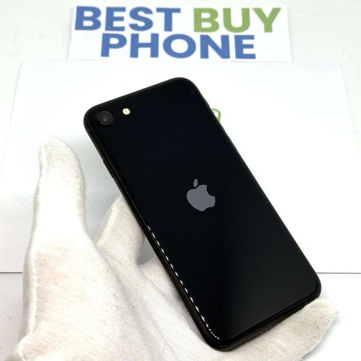 iPhone SE 2022 128GB zwart /krasvrij /100% batt /garantie, Telecommunicatie, Mobiele telefoons | Apple iPhone, Zo goed als nieuw