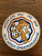 Bord, mei 1945 , bevrijding, Kon Goedewagen Gouda, Verzamelen, Militaria | Tweede Wereldoorlog, Ophalen of Verzenden