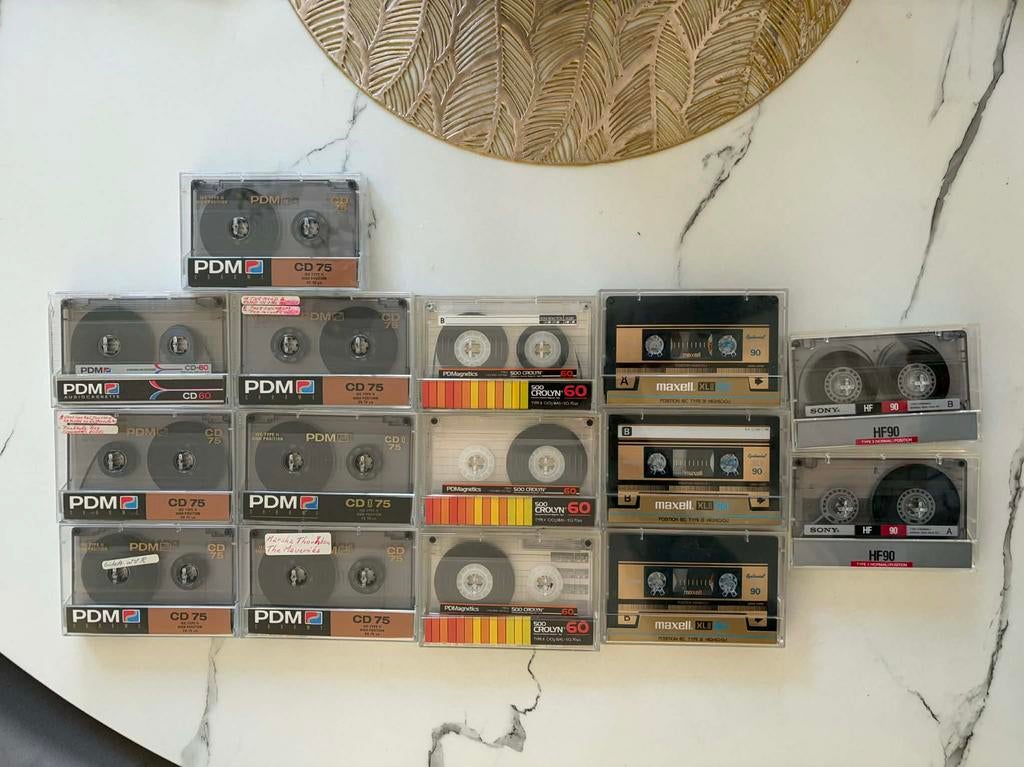 Grote partij cassettebandjes TDK, Maxell & PDM (43 stuks), Ophalen of Verzenden, Zo goed als nieuw, 26 bandjes of meer, Origineel