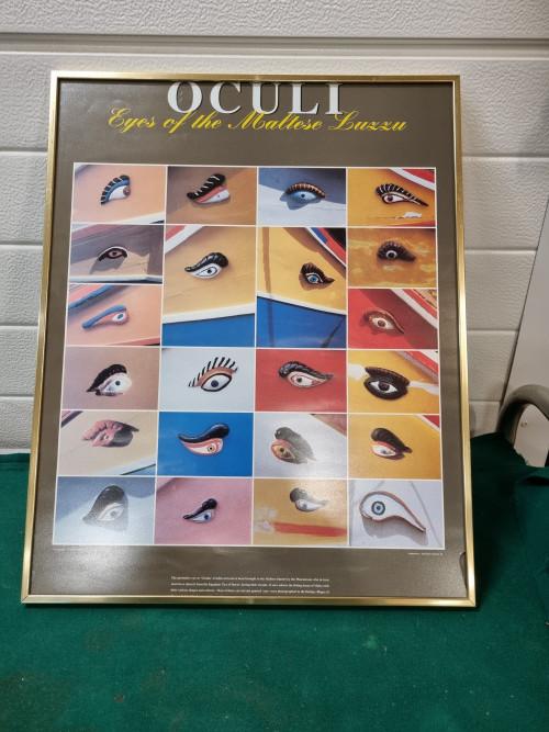 schilderij prent oculi ogen, Ophalen of Verzenden, 'T Olde Gre-j, Info@toldegrej.nl, Endepoelstraat 20f Didam