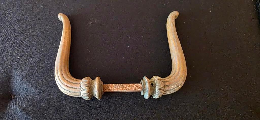 Antieke deurklinken - Messing, Antiek en Kunst, Ophalen of Verzenden