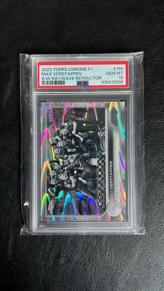 2022 Topps Chrome F1 Max Verstappen Raywave Refractor PSA 10, Hobby en Vrije tijd, Verzamelkaartspellen | Overige, Ophalen of Verzenden