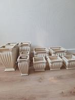 Partij prachtige bloempotten 10 stuks, Vierkant, Binnen, Ophalen of Verzenden, Aardewerk