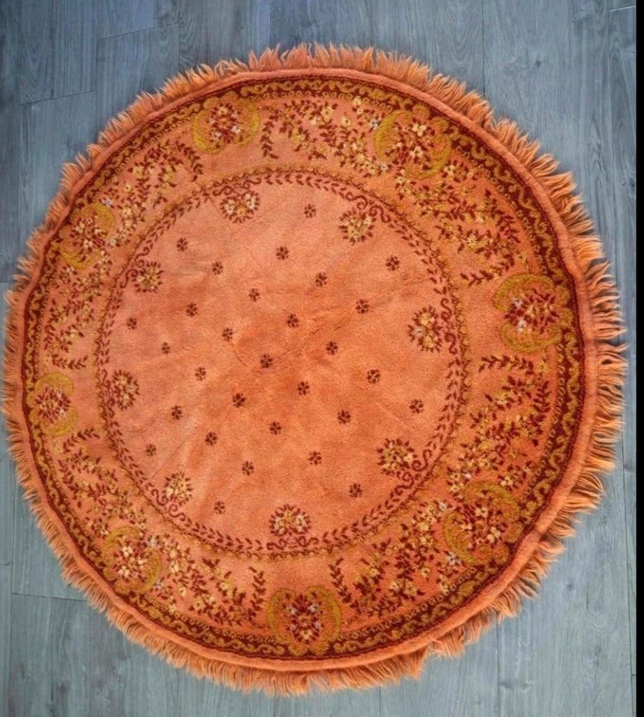 Vintage rond kleed Ø140 – jaren 70 boho, Ophalen of Verzenden, Rond