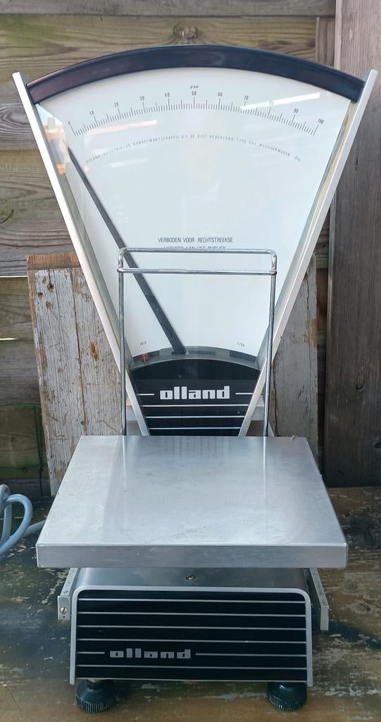 Vintage Weegschaal Olland 1978 type 665, Ophalen, Overige typen, 500 gram of grover, Gebruikt