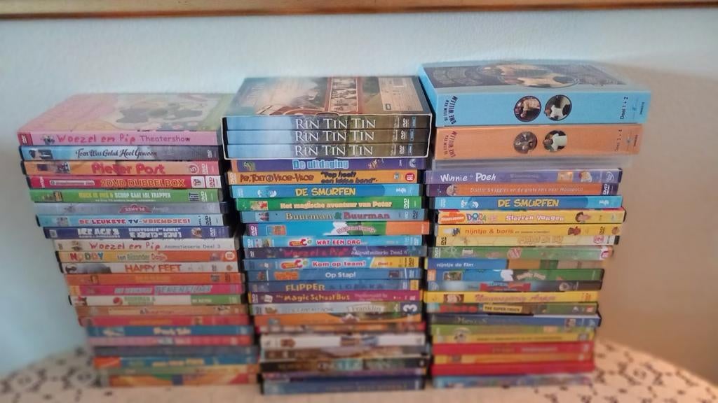 Div kinder DVD.s 70 stuks, Cd's en Dvd's, Dvd's | Kinderen en Jeugd, Alle leeftijden, Ophalen, Zo goed als nieuw