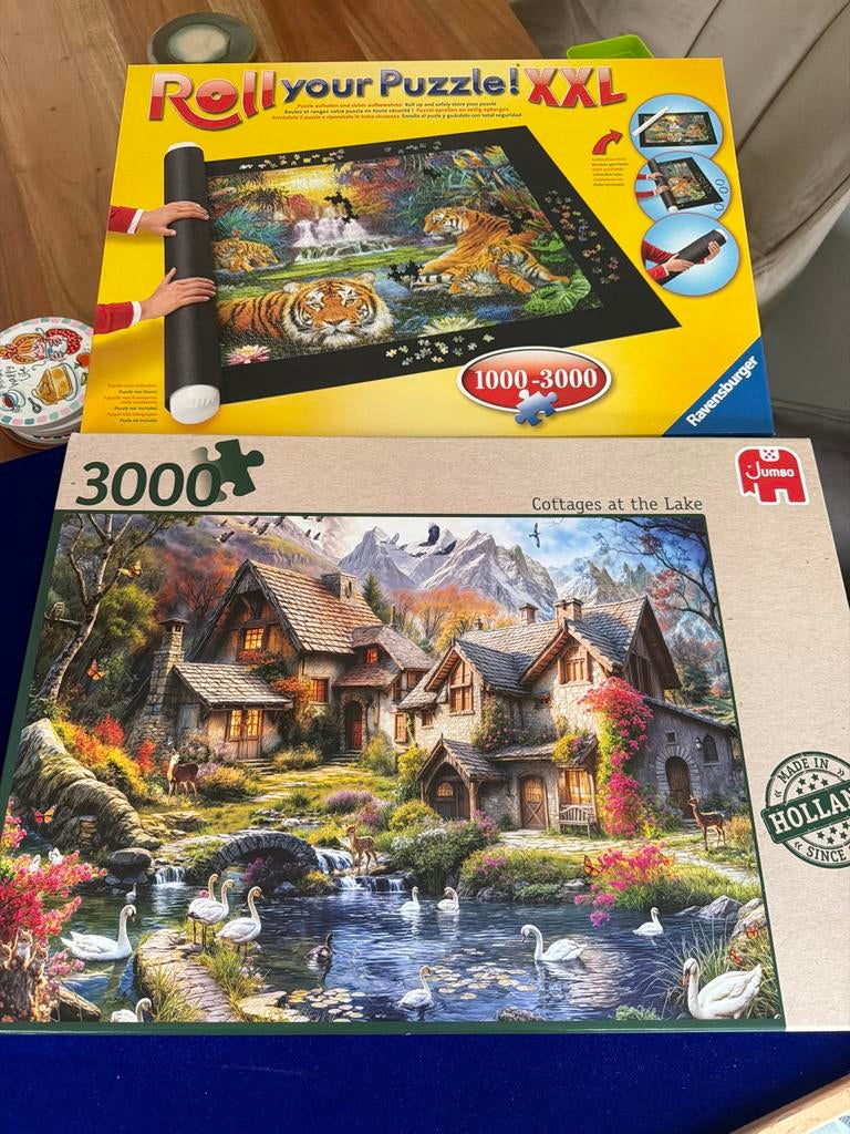 Jumbo puzzel 3000 stukjes met Ravensburger puzzelrol XXL, Ophalen of Verzenden, Meer dan 1500 stukjes, Gebruikt, Legpuzzel