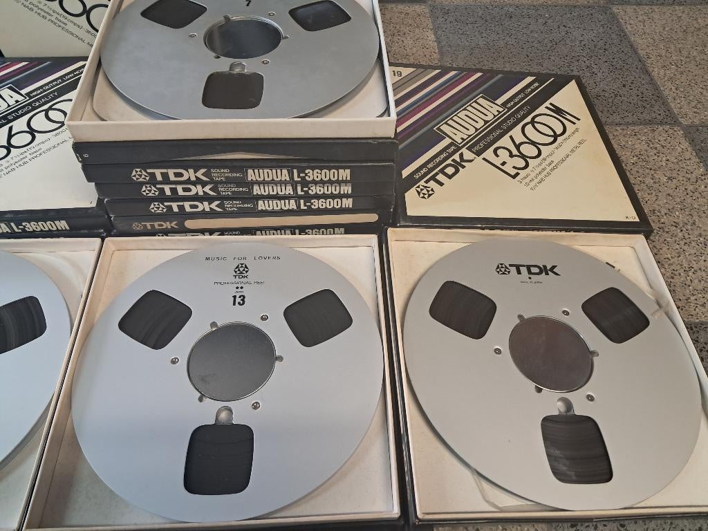 Bandrecorder banden 35 stuks 26cm, Ophalen, Onderdeel, Met banden