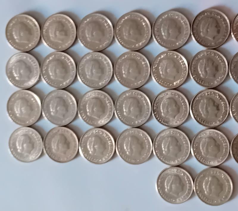 42 Stuks 25 cent muntjes juliana, Ophalen of Verzenden, Nederland, Munten