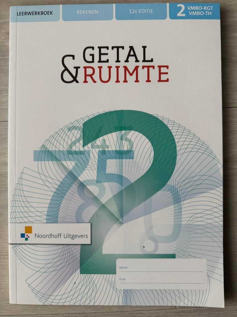 leerwerkboek Getal & Ruimte Rekenen 2 VMBO-KGT/TH, Boeken, Ophalen of Verzenden