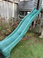 Gratis groene lange glijbaan voor speelhuis, Ophalen, Gebruikt, Glijbaan, Aanbouwonderdeel