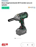 Nieuwe Parkside Accu-Slagmoersleutel 20V (zonder accu), Variabele snelheid, Overige typen, Nieuw, Ophalen of Verzenden