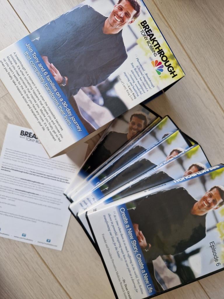 dvd boxset breakthrough with tony robbins dvd's collectie, Alle leeftijden, Boxset, Natuur, Ophalen of Verzenden