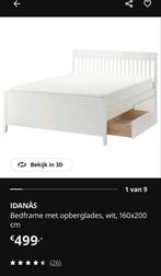 Complete IKEA 160x200 Bedset – nog een erg goed bed!, Huis en Inrichting, Slaapkamer | Bedden, Ophalen, Wit, Tweepersoons, 200 cm