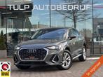 Audi Q3 Sportback 45 TFSI e S Edition Leder Trekhaak BTW, Gebruikt, Zwart, Lichtsensor, Hybride Elektrisch/Benzine