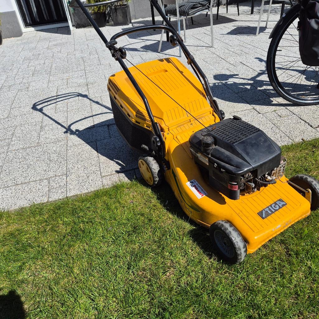 Stiga Turbo ,motorgrasmaaier 50 cm, Tuin en Terras, Grasmaaiers, Ophalen, Gebruikt, Stiga, Balkmaaier