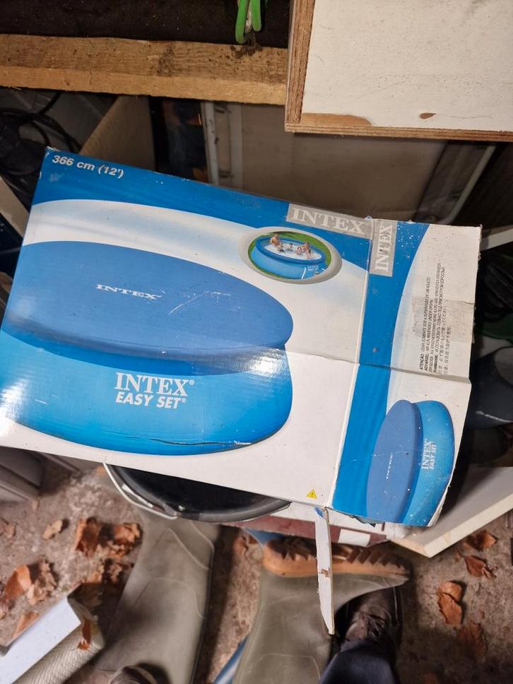 Intex Easy Set zwembad 366 cm (12') - gratis af te halen, Tuin en Terras, Zwembaden, Gebruikt, Opzetzwembad, 200 tot 400 cm, Rond