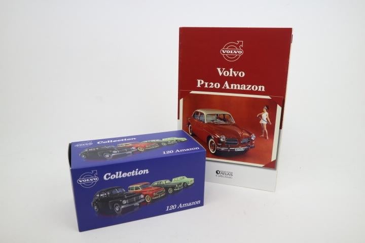 1:43  Volvo 120 Amazon 1956 + Folder  -  Nu €12,70, Overige merken, Auto, Info@bram-modelcars.nl, Nieuw