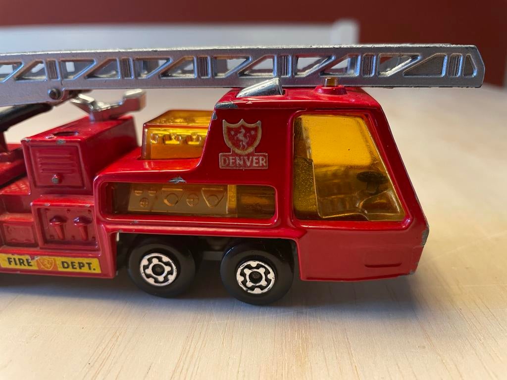 Vintage Matchbox Denver Brandweerwagen Speelgoedauto, Verzenden, Gebruikt