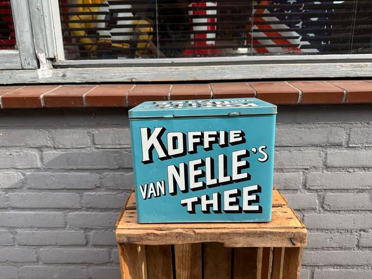 Van Nelle Koffie Thee blik klein formaat, Verzamelen, Blikken, Gebruikt, Koffie, Van Nelle, Ophalen