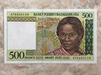 500 francs, Madagaskar., Verzenden, Overige landen, Los biljet
