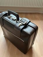 Vintage Bruine Aktetas/ koffer, Ophalen, Overige materialen, Gebruikt, 50 tot 60 cm