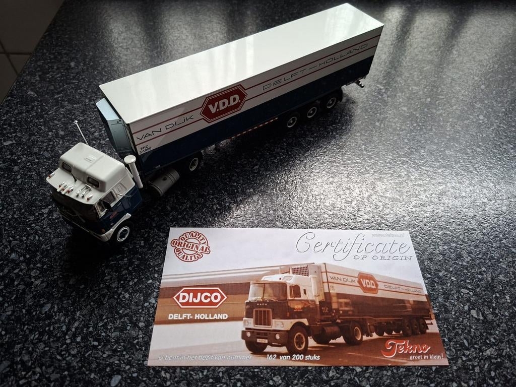 Tekno Mack F-700T Van Dijk Delft Dijco, Ophalen of Verzenden, Nieuw, Bus of Vrachtwagen, Tekno