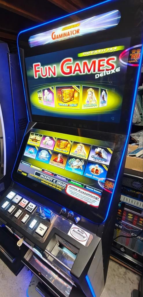 Gaminator gokkast NIEUWE model 42 bekende spellen, Verzamelen, Automaten | Gokkasten en Fruitautomaten, Euro, Ophalen, Zo goed als nieuw