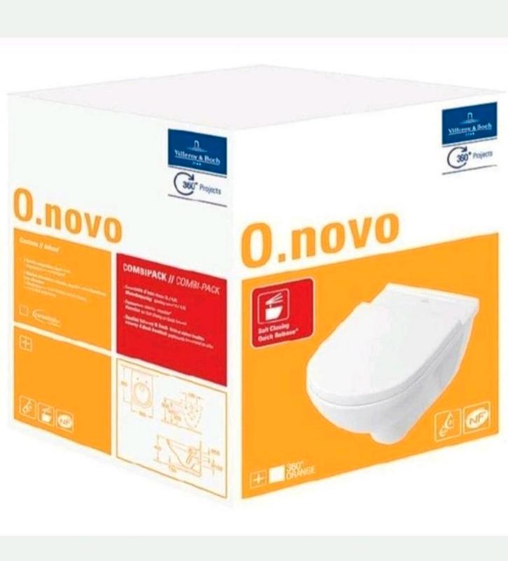 Villery & Boch & O novo wandcloset incl Closetzitting, Doe-het-zelf en Verbouw, Sanitair, Ophalen of Verzenden