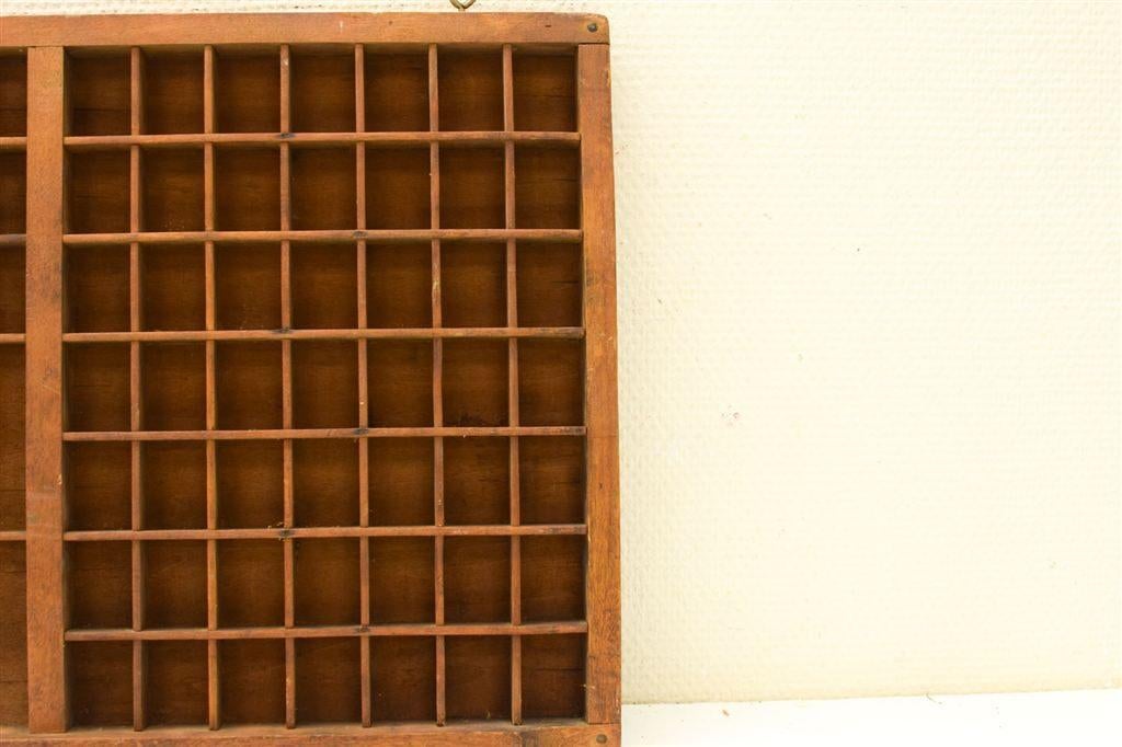 Houten letterbak 50802, Huis en Inrichting, Woonaccessoires | Wanddecoraties, Ophalen of Verzenden, Gebruikt