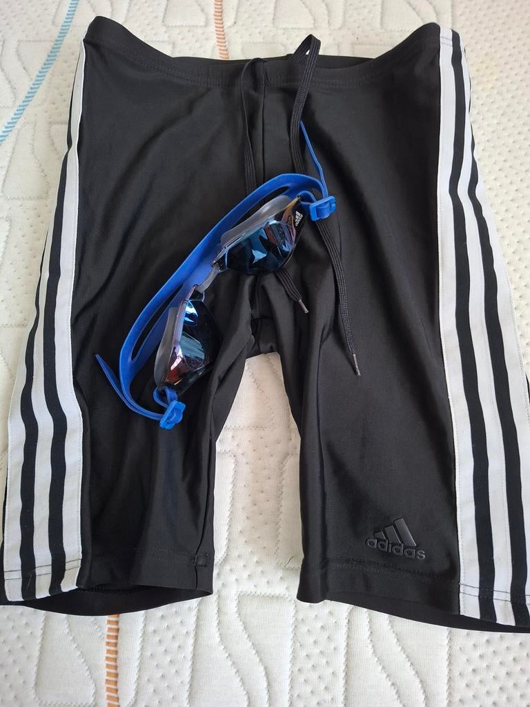 Adidas zwembroek en zwembril - Maat M/L, Ophalen of Verzenden