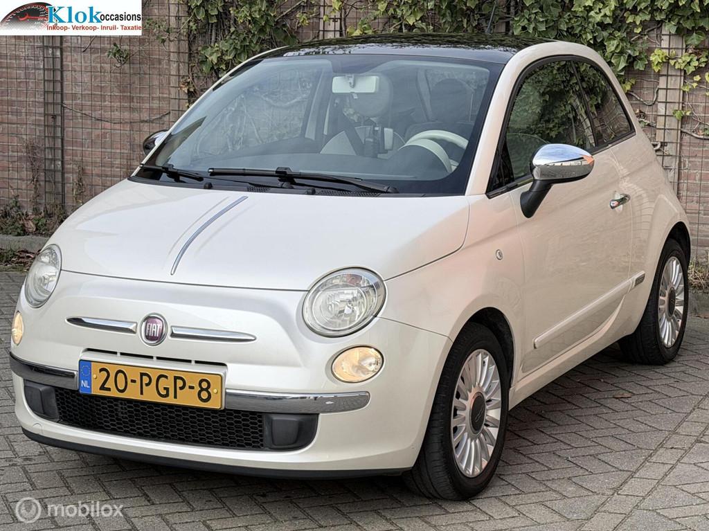 Fiat 500 1.2 Lounge Automaat Nap Airco Pano Navigatie, Auto's, Fiat, Euro 5, 1242 cc, Origineel Nederlands, Bedrijf