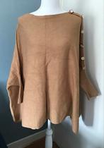 Exquiss Poncho Trui Maat L met Knopen - Beige, Kleding | Dames, Truien en Vesten, Ophalen of Verzenden, Zo goed als nieuw, Maat 42/44 (L)