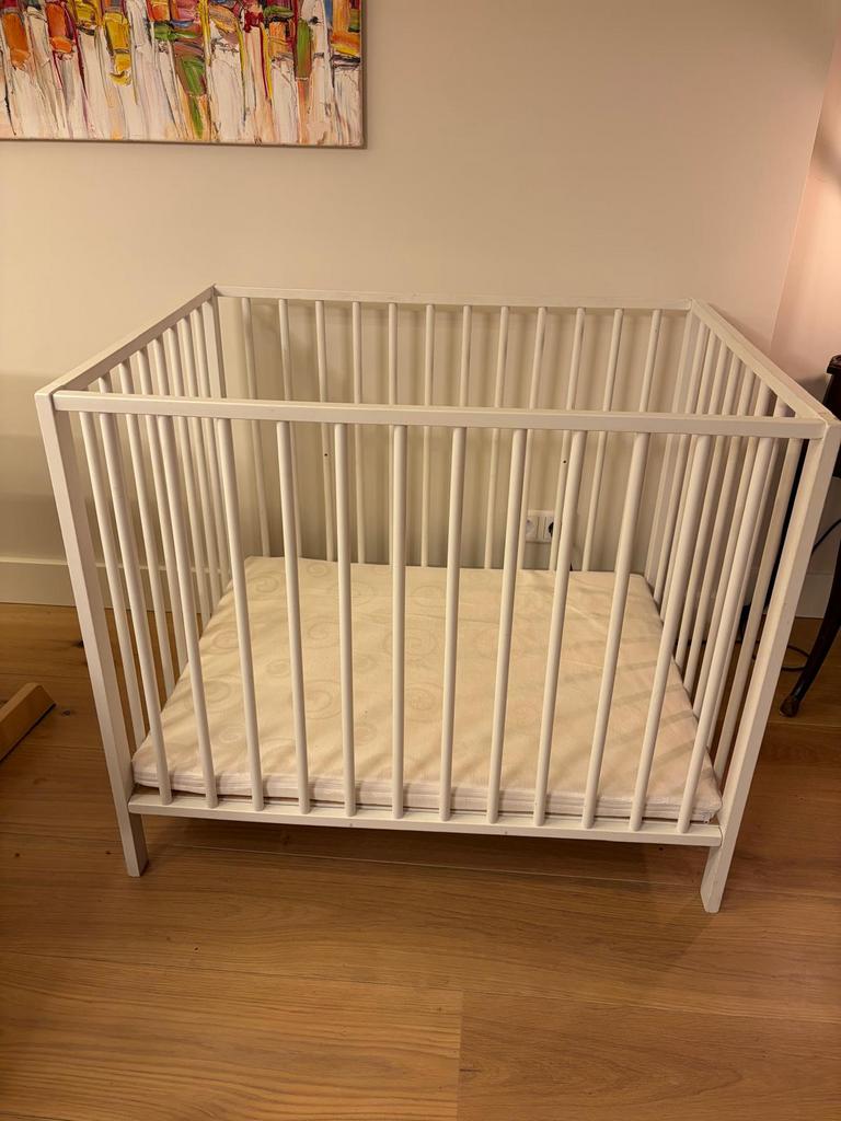 Europe Baby Felix II Box Mat Wit (incl. Matras), Ophalen, Gebruikt, Rechthoekig, In hoogte verstelbaar