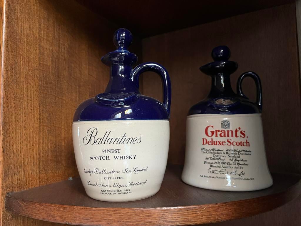 Ballantine's en Grant's whisky flessen, Antiek en Kunst, Ophalen