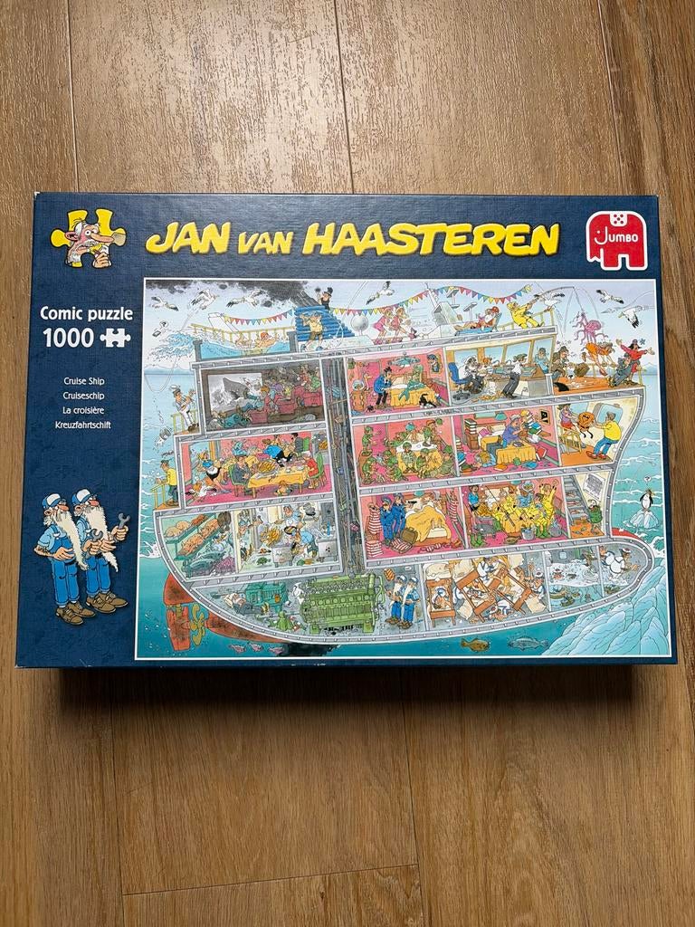 Cruiseschip  - Jan van Haasteren Comic Puzzel 1000 stukjes, Ophalen of Verzenden, 500 t/m 1500 stukjes, Zo goed als nieuw, Legpuzzel