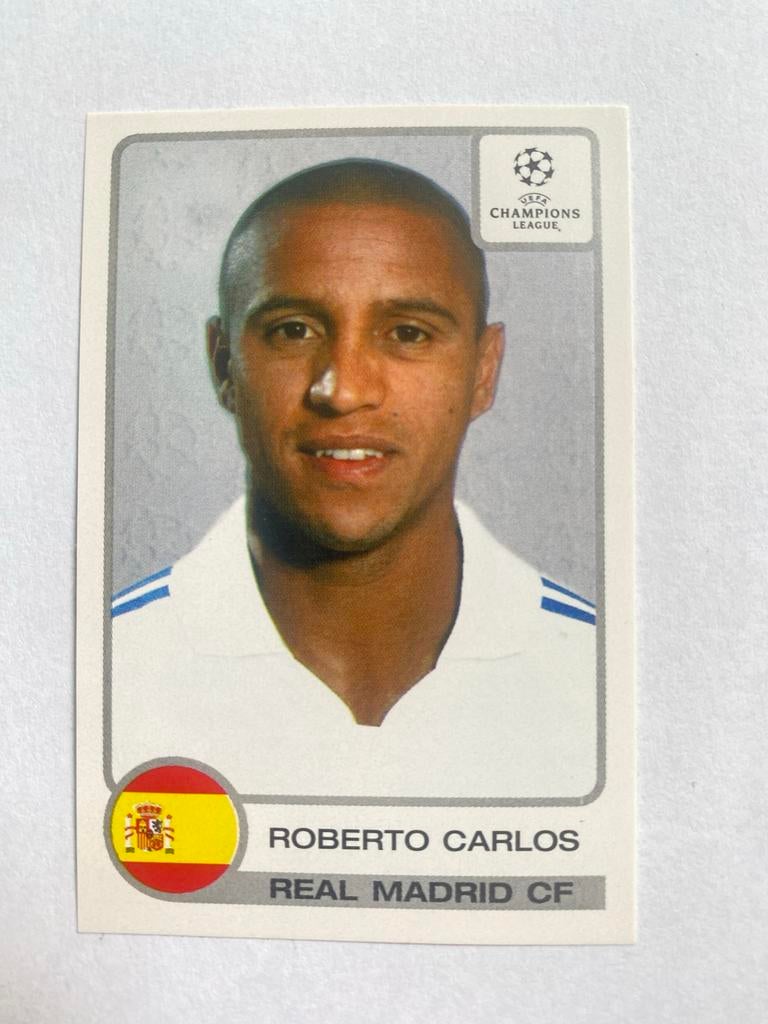 Roberto Carlos Panini Champions League 2001/2002 Sticker, Verzamelen, Stickers, Zo goed als nieuw, Sport, Ophalen of Verzenden