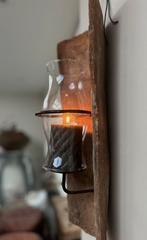 Oude dakpan windlicht kandelaar sober landelijk, Ophalen