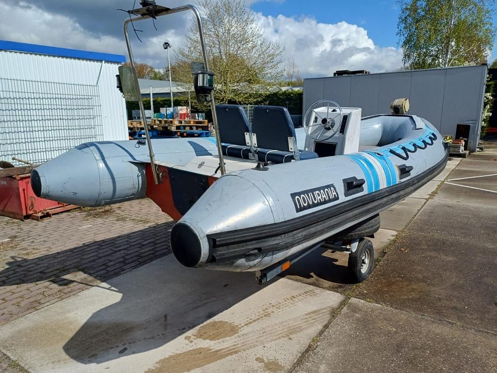 RIB Novurania MX 480 Mariner 40 pk of Mercury 15 pk, Gebruikt, Benzine, Minder dan 70 pk, Overige materialen