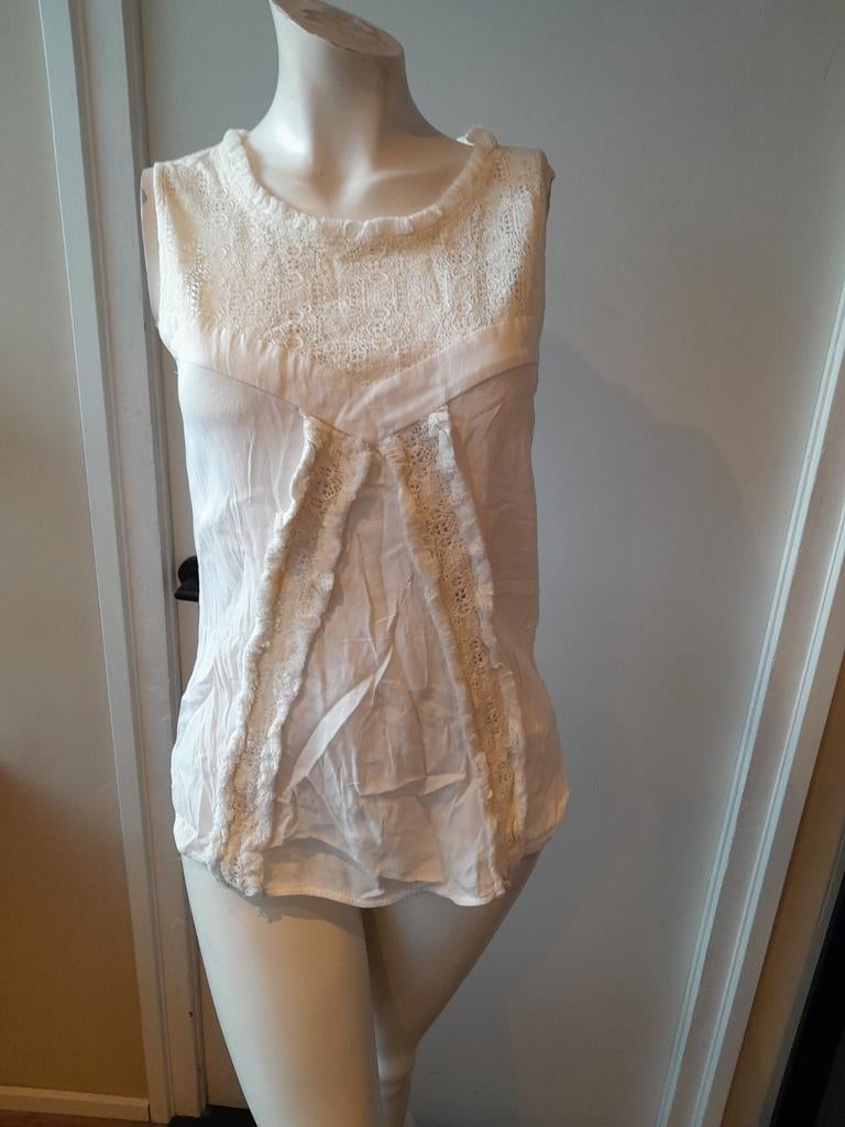 Super gave crème kleurige Pinko top maat 36, Pinko, Beige, Ophalen of Verzenden, Zo goed als nieuw