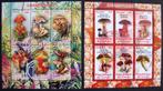 - 688 - 2 Blokken met Champignons., Verzenden, Gestempeld, Dier of Natuur