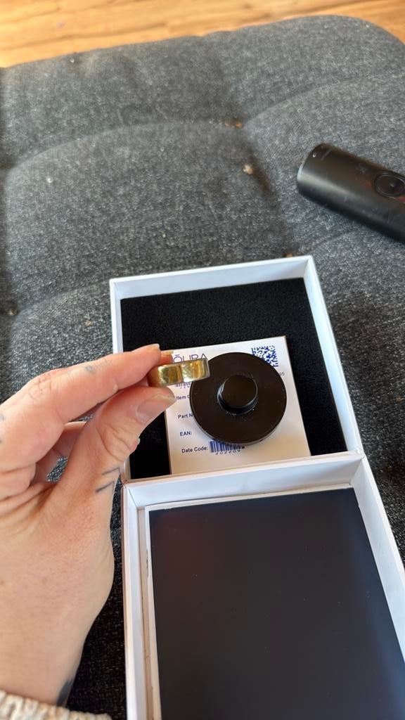 Oura ring gen 3 - US9 - Goud, Ophalen of Verzenden, Zo goed als nieuw, Zwart, Overige merken