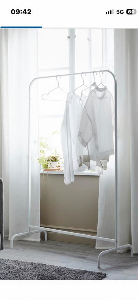 IKEA kledingrekken, wit metaal, Kleding | Dames, Kledingrekken, Gebruikt, Ophalen