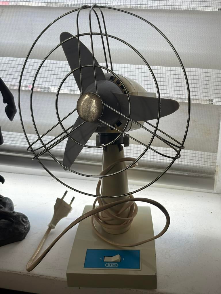 Vintage BJM ventilator, Ophalen of Verzenden, Tafelventilator
