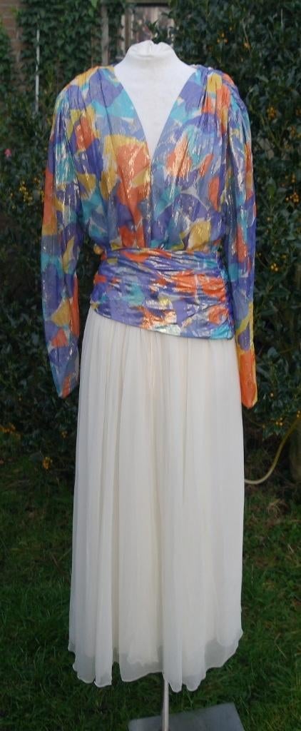 Prachtige lange hippie jurk mt S/M merk Laborn, Maat 38/40 (M), Carnaval, ., Ophalen of Verzenden